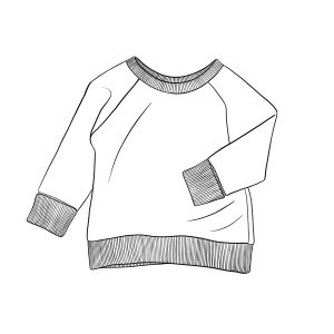 Sweat Charlie manches longuesConfection à la commandeTissu au choix