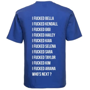 Tee shirt Unisexe Bleu Roi F***ed