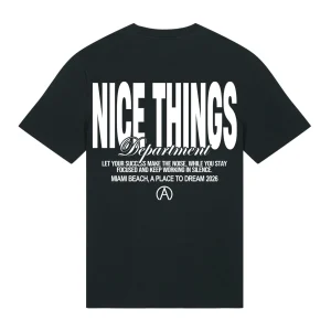 Tee shirt Noir "Nice Things"