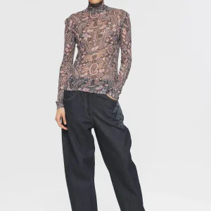 Col roulé imprimé Tadic