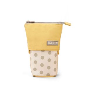 Trousse Rétractable Pois – Jaune