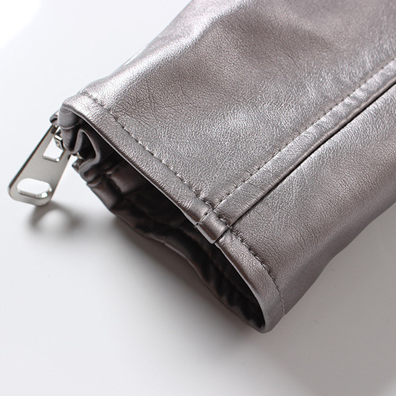 Veste Similicuir Argent Bohème – Image 6