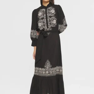 Robe longue brodée Ziggy